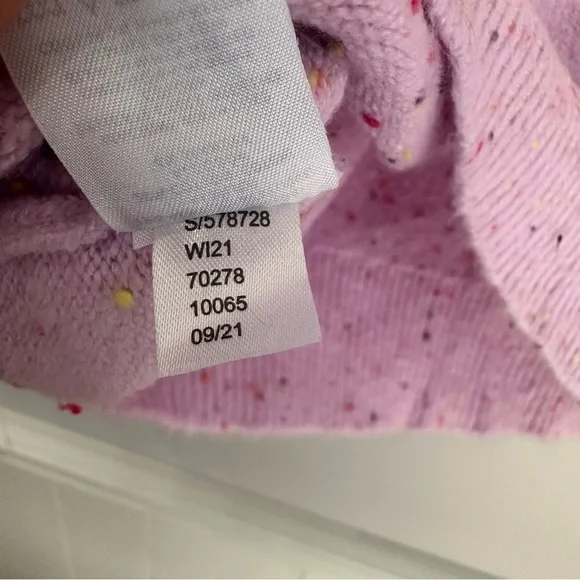 Loft Women's Light Pink Flecked Cowl Neck Sweater Size S GUC - Picture 8 of 9